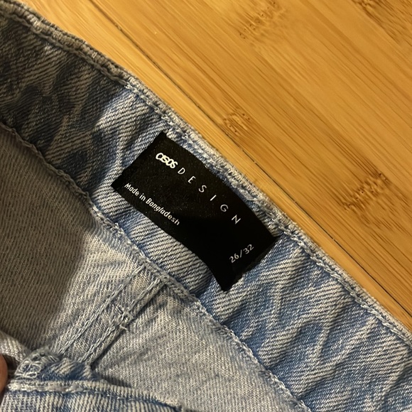 ASOS DESIGN cropped easy straight jean - light blue - Picture 3 of 4